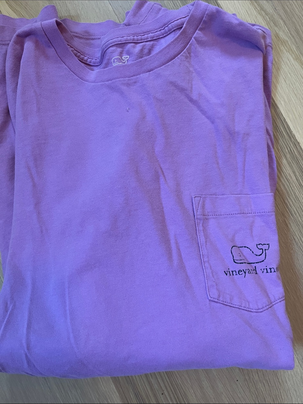 Vineyard Vines woman's Pocket Tee in Lavender Purple